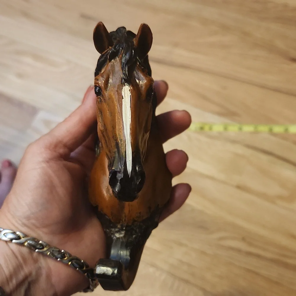 Brown and Black Horse Head Wall Decor Hook Jacket Hook Coat Hook